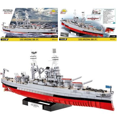 COBI 4843 Historical Collection WW2 Schlachtschiff USS Arizona (BB-39)