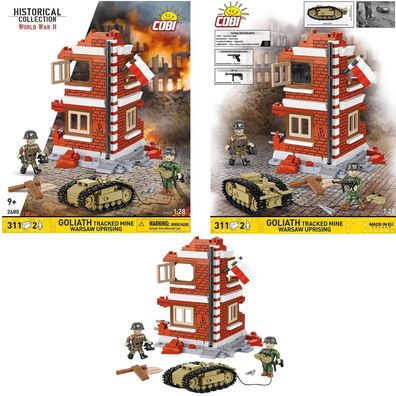 COBI 2680 Historical Collection WW2 Goliath Tracked Mine Warsaw Uprising (1:28)