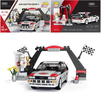 COBI 24666 Audi quattro Group 4 1981 (1:35) Klemmbaustein Set