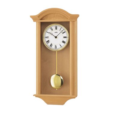 AMS W990-16 Pendelwanduhr mit Massivholz Erle und Schlagwerk
