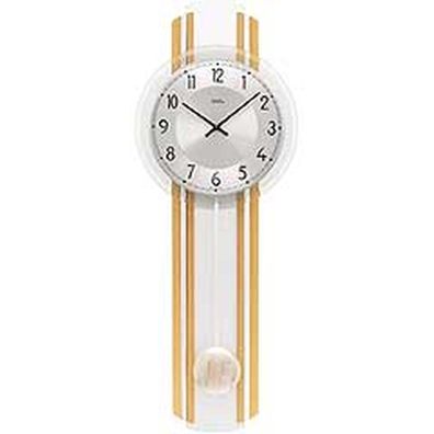 AMS W7473 Pendelwanduhr mit Buchen-Massivholzgehäuse