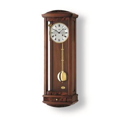 AMS R607-1 Regulator mit Nussbaum-Massivholzgehäuse und 14-Tage BimBam-Schlagwerk
