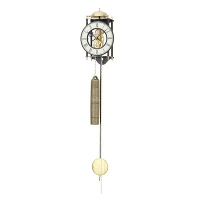 AMS H302 Mechanische Pendeluhr mit lackiertem Metallgehäuse und 8-Tage Schlagwerk