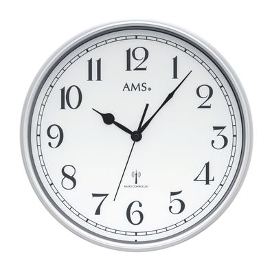 AMS F5610 Funkwanduhr mit Kunststoffgehäuse