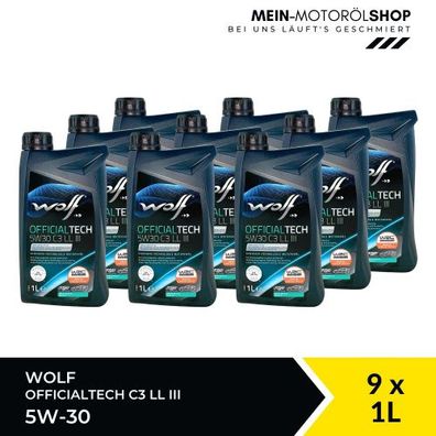 Wolf OfficialTech 5W-30 C3 LL III 9x1 Liter