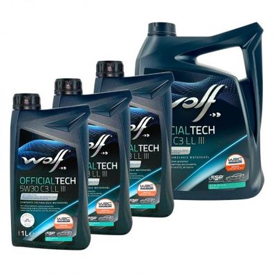 Wolf OfficialTech 5W-30 C3 LL III 5 + 3 Liter