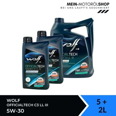 Wolf OfficialTech 5W-30 C3 LL III 5 + 2 Liter