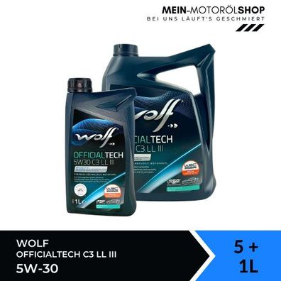 Wolf OfficialTech 5W-30 C3 LL III 5 + 1 Liter