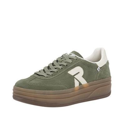 Rieker Sneaker - Olive / Creme Glattleder