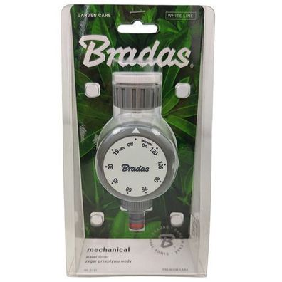 Mechanische Bewässerungsuhr Wasserzeitschaltuhr BRADAS White Line 1818