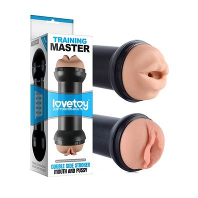 Training Master Double Side Stroker-Mouth and Pussy