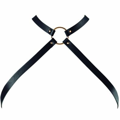 MAZE - Cross Chest Harness - Ledergeschirr (vegan) für den Brustbereich - schwarz