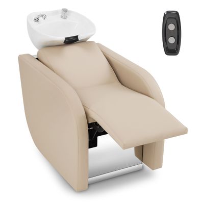 BarberPub Elektrischer Friseurstuhl mit Waschbecken & Massage W8623