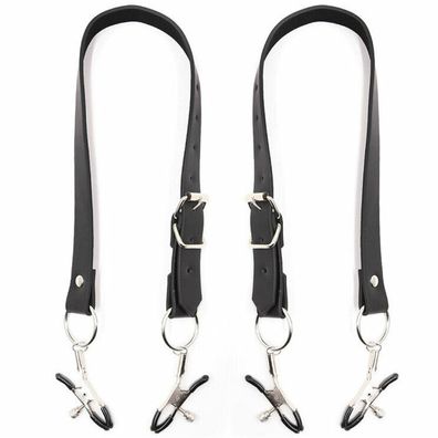 OHMAMA FETISH LEG Bondage STRAP CLIT CLAMPS
