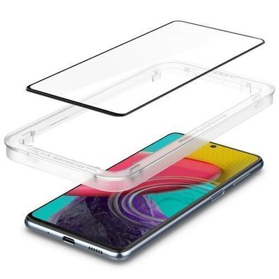 Spigen ALM Panzerglas für Samsung Galaxy M53 5G - Schwarz