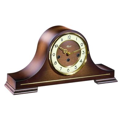 Hermle 21092-030340 Tischuhr Stepney Nussbaum mit automatischer Nachtabschaltung