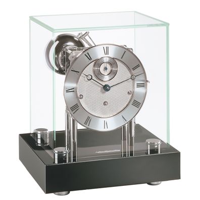 Hermle 22801-740352 Tischuhr Chigwell "Franz Hermle und Sohn" Nickelausführung