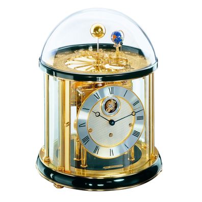 Hermle 22805-740352 Tischuhr Tellurium Schwarz Gold "Franz Hermle und Sohn"