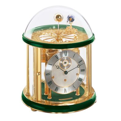 Hermle 22805-V10352 Tischuhr Tellurium grün "Franz Hermle und Sohn"