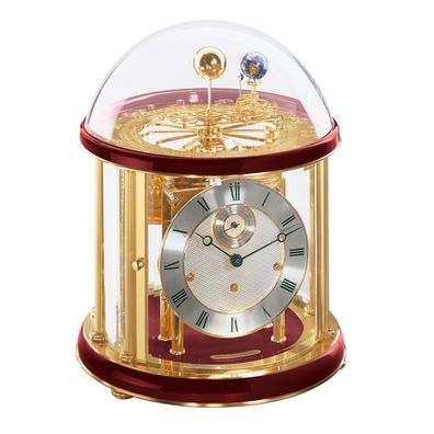 Hermle 22805-V20352 Tischuhr Tellurium "rot "Franz Hermle und Sohn"