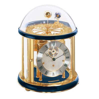 Hermle 22805-V30352 Tischuhr Tellurium blau "Franz Hermle und Sohn"