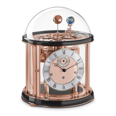 Hermle 22824-740352 Tischuhr Tellurium "Franz Hermle und Sohn" Schwarzer Sockel, Ring