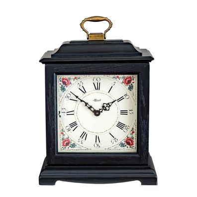 Hermle 22915-V82114 Tischuhr Austen Vintage Schwarz Quartzwerk mit Melodie