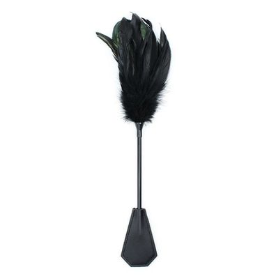 Federkitzler und Paddel 2 in 1 48 cm Schwarz