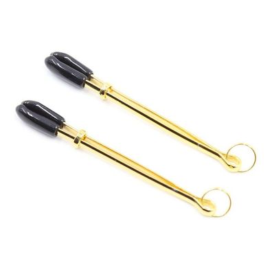 Nippelklemmen Metall Schwarz/Gold