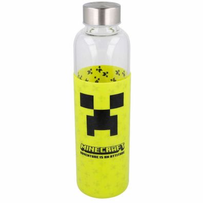 Minecraft Silikondeckel Glasflasche 585ml