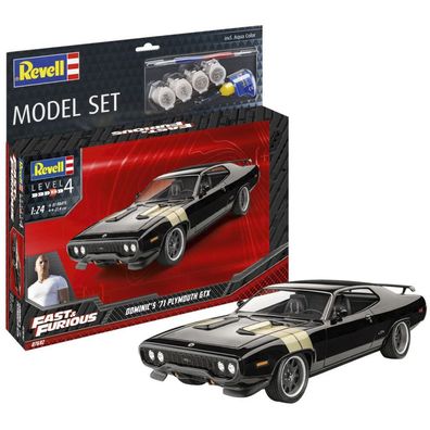 The Fast & Furious Modellbausatz mit Basiszubehör Dominic's 1971 Plymouth GTX