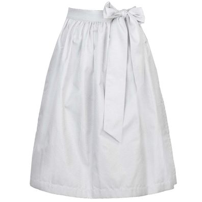 Dirndlschürze Zoe 58cm Länge grau