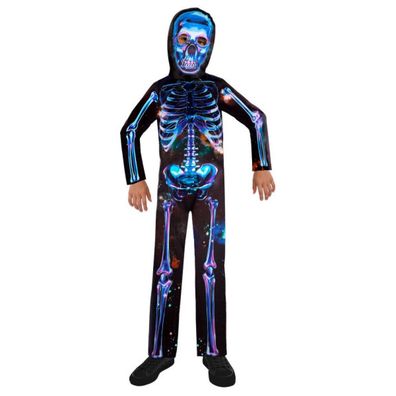 Amscan Neon Skelett Boy Kostüm recycelbar