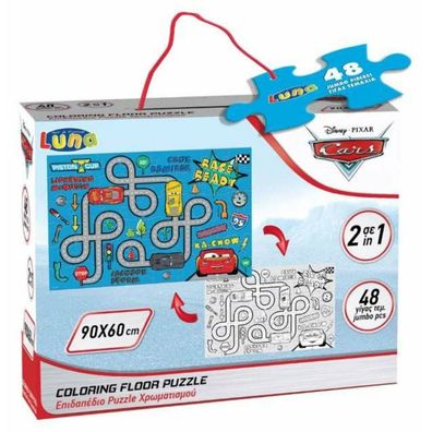 LUNA Doppelseitiges Puzzle Cars: The Wonder 48 Teile