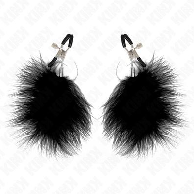 Feder Nippel Klemme Schwarz 7 Cm