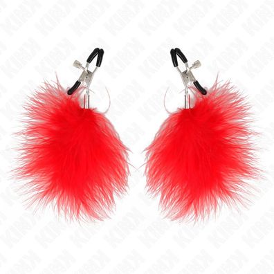 Feder Nippel Klemme Rot 7 Cm