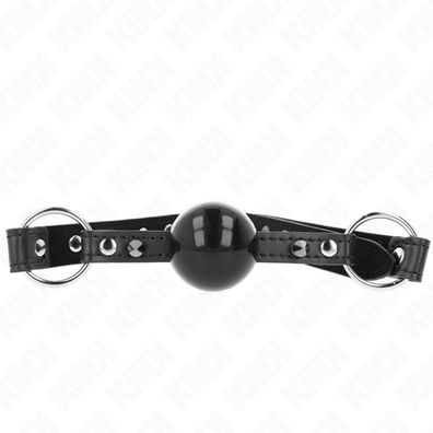 Kink - Ball 4 Cm Knebel mit Spitze Niet und Snap Lock 65 X 2 Cm