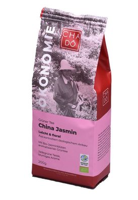 3x Cha Dô Ökonomie China Jasmin Tee WFTO 200g
