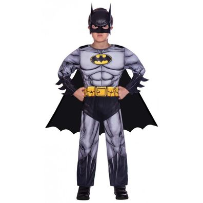 Amscan Amscan klassisches Batman Kostüm für Kinder Jungen 10-12 Jahre