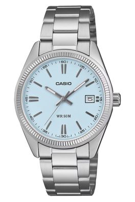 Casio Unisex-Armbanduhr Quarz Hellblau UTP-1302PD-2A2VEF