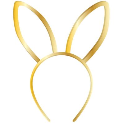 3900731 Haarband mit Osterhasenohren, goldfarben, 15,87 cm x 10,8 cm, 1 Stück