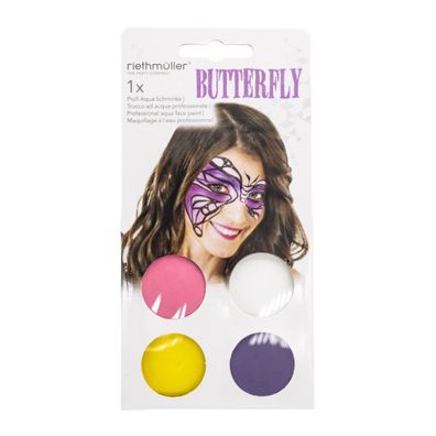 Amscan Schmetterling Aqua Schminkset 4-teilig