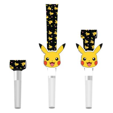 Amscan Party-Hörner Pokémon Pikachu (8Stück)