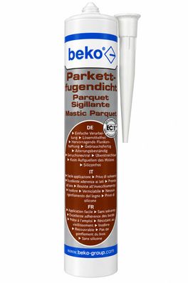 Beko Parkettfugendicht Eiche kalk weiß Parkett Laminat Dichtmasse Fuge 310ml