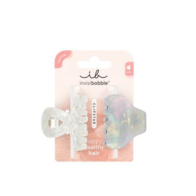 Haarclip Clipstar Pearly Frost M 2 Stück