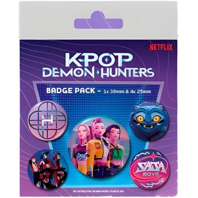 KPop Demon Hunters Ansteck-Buttons 5er-Pack
