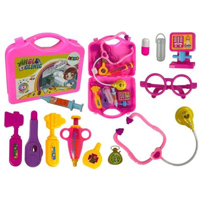 Kleiner Arzt Set Koffer Rosa Stethoskop