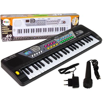 Keyboard mit Mikrofon und Ladegerät 49 Tasten