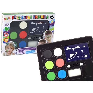 Leantoys Gesichtsmalerei Set Schablonen + Farben