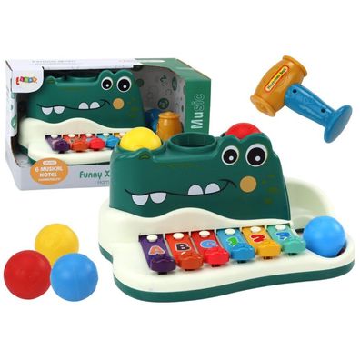 Becken Klavier Krokodil Orgel Hammerkugeln Lehrinstrument
